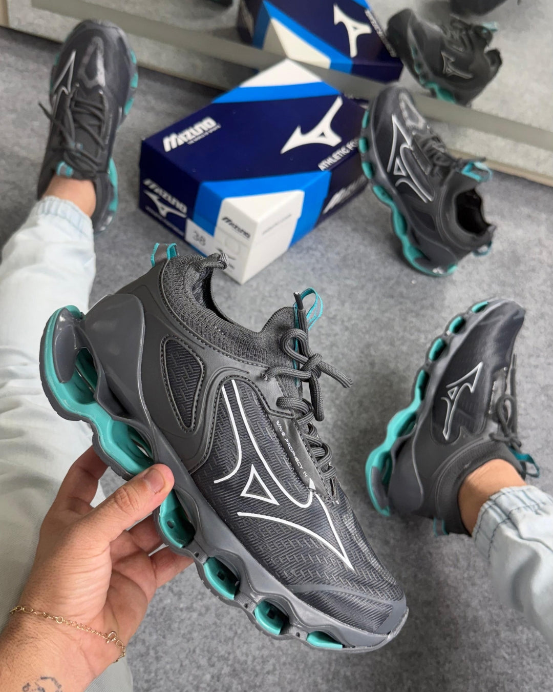 Tênia Mizuno Pro 14 Preto Acqua